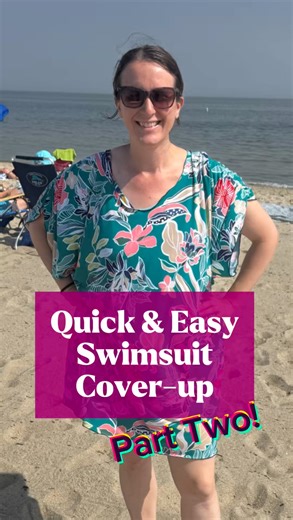 1.1K views · 14 reactions | ✨Part 2: Let’s finish this DIY swim coverup! 淋 In this step, we’re adding elastic to gather the sleeves for a cute and comfy fit—and using a serger to sew a clean rolled hem!  These little details take your coverup from simple to polished. Almost done!  #DIYFashion #SwimCoverup #RolledHem #SergerProject #MeMadeStyle #SewingTips #SewWithMe #SummerSewing #ElasticSleeves #FabricMart #Sewing | Fabric Mart | Facebook