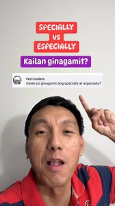 SPECIALLY vs ESPECIALLY. Kailan ginagamit? #englishlearning #englishlearningonline #englishlearningtips #learningenglish #learningenglishonline #learningenglishisfun #englishword #englishwords #speakingenglish #speakingenglishpractice #speakingenglishisfun #englishspeaking #englishspeakingpractice #grammar #grammartips | Food and Beyond - Dennis Barles