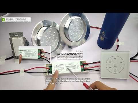 How to connect Triac & 0-10V Dimmable CC LED driver with dimmer and light strip?