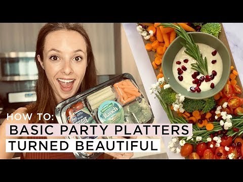 Veggie Tray - Basic Party Platters Into Beautiful Crudite Platter | Sofia Dedola