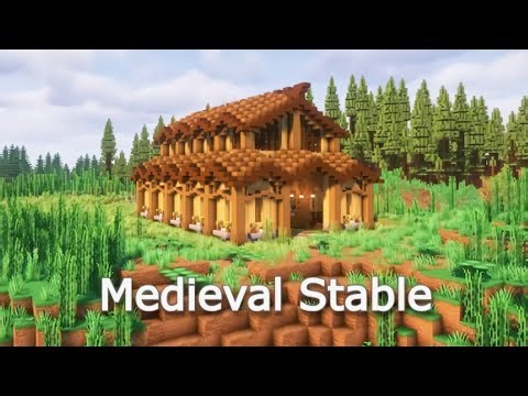 Medieval Stable|Tutorial |Survival Build |4K