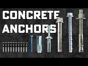 Selecting the Right Concrete Anchor | Tapcon, UltraCon , Sleeve, Wedge & Drop-In & more