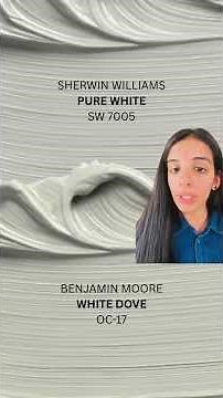 SHERWIN WILLIAMS PURE WHITE VS BM WHITE DOVE