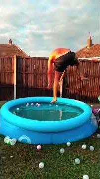 I Jumped Into A Pool Using A Trampoline