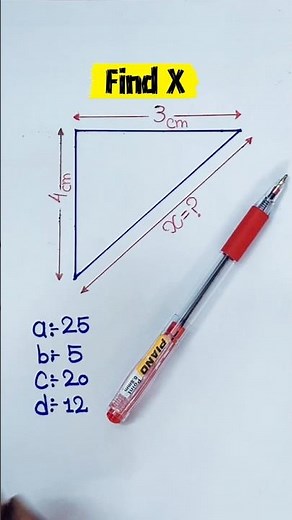 Can You Find the Missing Side x? 📐 | Pythagoras Theorem Challenge #pythagoras #mathisfigureoutable