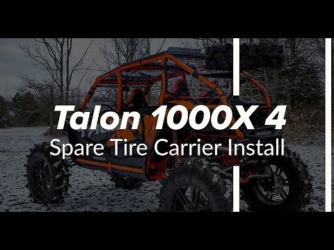 How to install a SuperATV Spare Tire Carrier on a Honda Talon 1000X 4 Seater