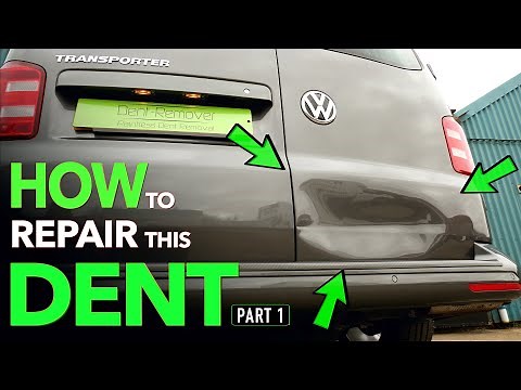 HUGE DENT REPAIRED WITHOUT PAINTING! | (PART 1)Using PDR By Dent-Remover
