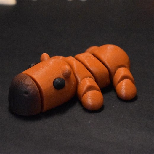 Capybara Articulated 3D Print File - Flexi Fidget Toy - Etsy