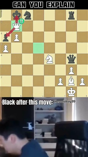 BRILLIANT MOVE, but why🧐#chess #chessgame#chessplayer #chessboard #chessmaster #chesslover #шахматы