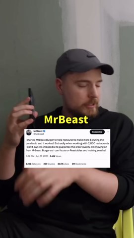 MrBeast is shutting down Beast Burger? #mrbeast