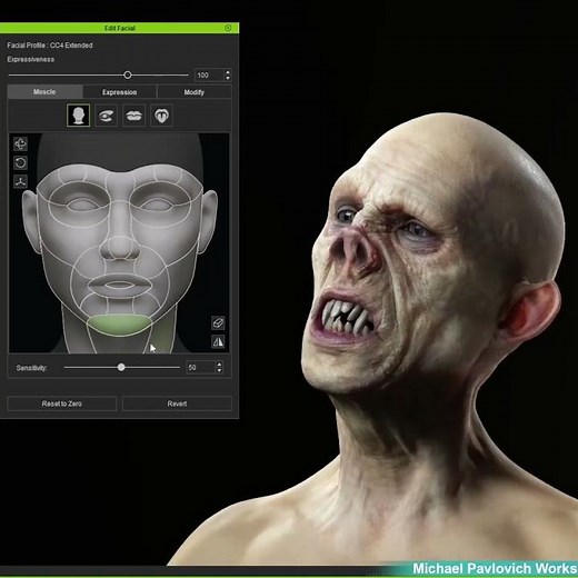 Face Tools Character Creator Test #charactercreator #zbrush