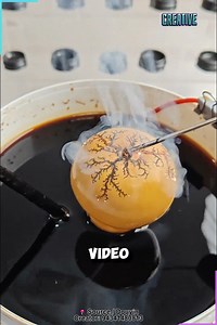 🌩️🎨 When High Voltage Turns a Simple Gourd into a Masterpiece! #electricart #pyrographydesigns #gourdartwork #lightningpatterns #creativecrafts | Creative Inspiration For You