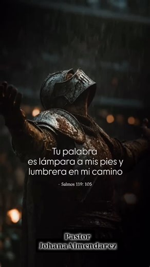 Pastor Johana Almendarez on Instagram: "El Salmo 119:105 es un versículo bíblico muy conocido que dice: “Lámpara es a mis pies tu palabra, y lumbrera a mi camino” (Reina-Valera 1960). Esta metáfora resalta la función de la Biblia como guía divina, proporcionando dirección y seguridad en la vida diaria, similar a una luz en la oscuridad. Significado y Contexto: Lámpara a mis pies: Indica que la palabra de Dios ofrece guía inmediata para los pasos actuales y decisiones presentes, evitando tropiezo