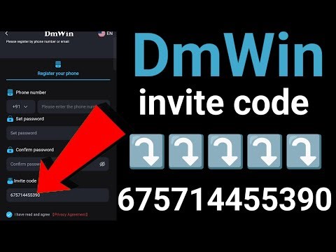 Dmwin game invite code / dmwin game referral code / dmwin refferal code / dmwin invite code