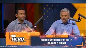 Bills Mafia stops America's Team in Buffalo... Colin Cowherd unveils his Week 15 Blazin' 5 picks | The Herd