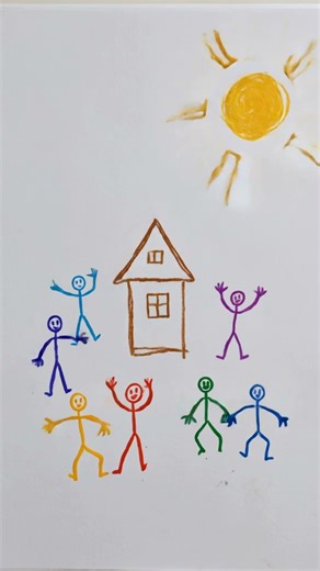 What happens when a 6-year-old's crayon drawing suddenly comes to life? 🖍️💥 Stick figure