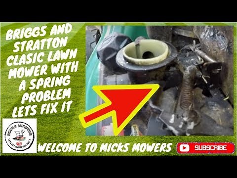 EASY FIX Briggs and Stratton has a spring problem lets fix it.
