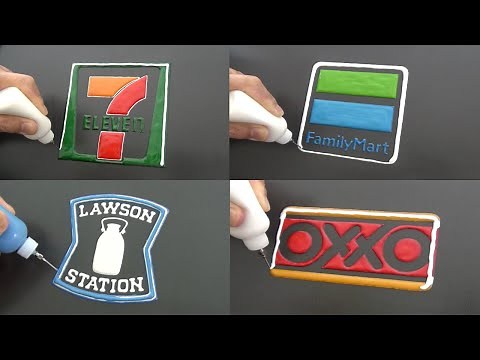 TOP CONVENIENCE STORE BRANDS PANCAKE ART - 7-Eleven, FamilyMart, Lawson, OXXO