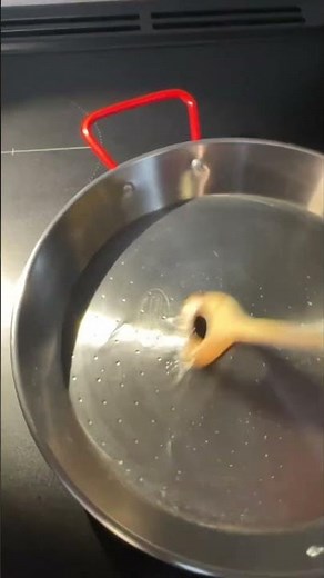 How to Prepare a New Paella Pan for Seasoning | Carbon Steel Prep Guide #food #shorts #cooking