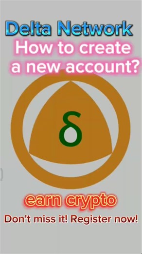 Delta Network How can I register? new account.#crypto #coins #airdrop #cryptomining