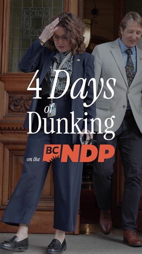 4 Days of Dunking on the NDP. Here's what we got done in Week 2 at the Legislature. Join OneBC: https://1bc.ca | One BC