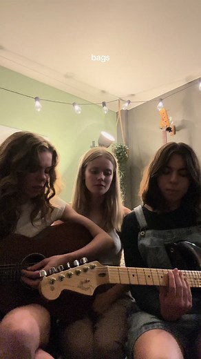 Harmonizing 'Bags' by Clairo Acoustically | Girl Band Cover