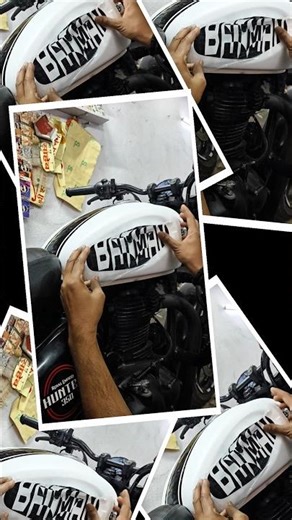 Royal Enfield Hunter Modification ♥️#warp #batman #varal #shorts #modified #yt #stickerpointara
