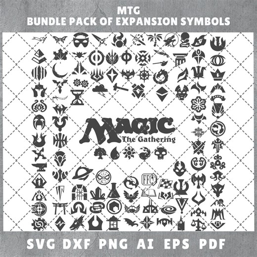 Magic MTG Bundle Pack Expansion Symbols | Icon | MTG Clipart | MTG Symbols of Mana | Mtg Logo | Magic Expansion Symbol - Etsy