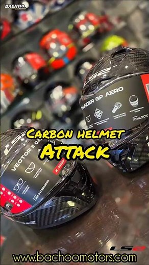 LS2 Race Carbon helmets now available at Bachoo Motors