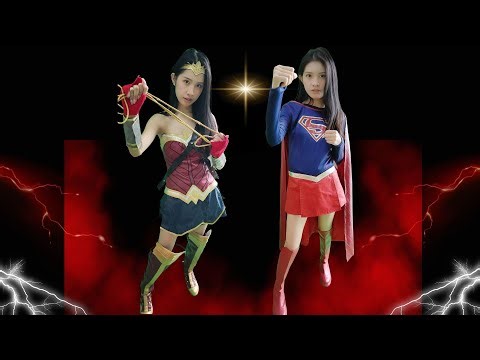 Pretty Supergirl/Wonder Woman #cosplay #shortreel #supergirl #trending #tokusatsu #supersentaiseries