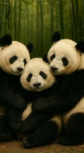 🐼🐼🐼 The Sweetest Panda Family Hug You’ll Ever See! ❤️✨