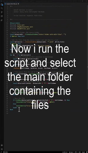 Automated File Organizer - Autoit Scripting