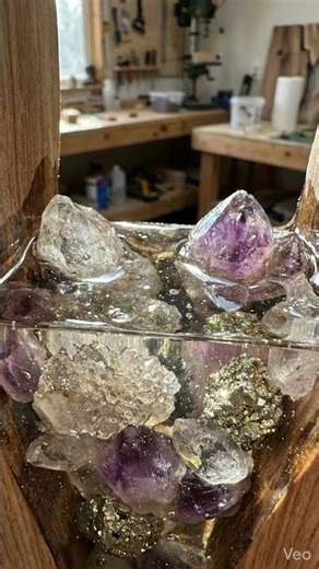 👉 “Glowing Crystal Epoxy Table Transformation ✨ (So Satisfying)”