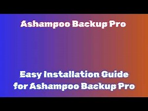 Ashampoo Backup Pro: Installation and Download Process Explained License Code: ZJS-EE-BES