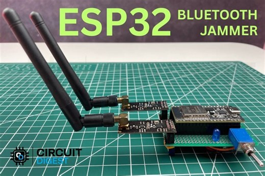 ESP32 Bluetooth Jammer Using Dual NRF24L01 Modules