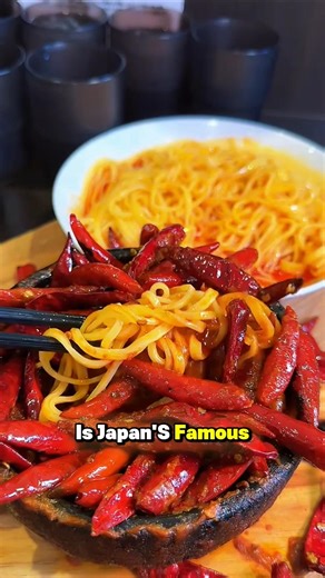 FLAMING HOT! 🥵 Japan’s Deadliest Spicy Ramen! 🔥 #shorts