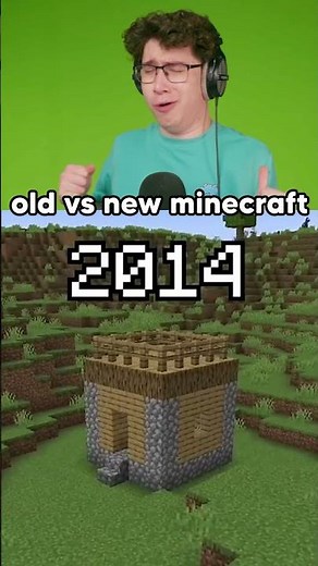 Old vs New Minecraft😱 #reaction