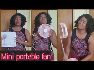 Mini Portable Fan review | Foldable rechargeable telescopic fan.