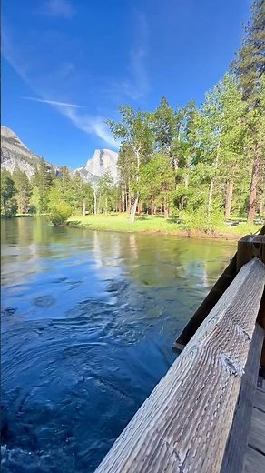 Yosemite’s Beauty: Half Dome from the Merced River | Yosemite National Park #heavenonearth