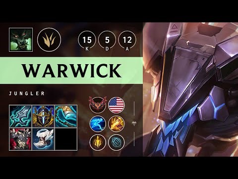 Warwick Jungle vs Rengar - NA Grandmaster Patch 25.19