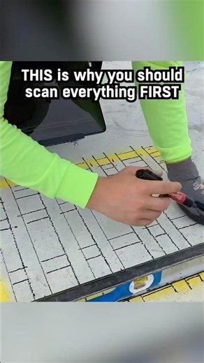 Always scan FIRST #shorts #timelapse #construction #concrete