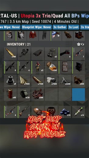 Chat lock in #rust #rustconsole rust community server console edition utopia trio quad 4 max