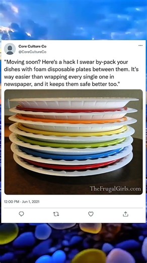 Safe Dish Packing Trick—The Best Moving Hack You’ll Ever Use 📦🍽️#MovingHack