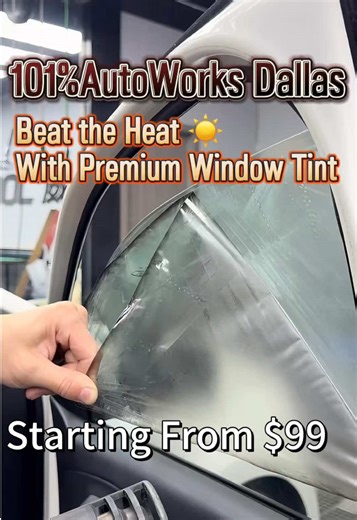Texas Sun vs. Quality Window Tint ！Less heat. Less glare. More comfort—every single drive.#dallas #windowtint #cartint #3M #Llumar