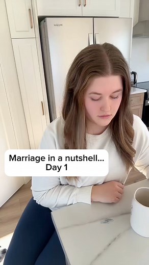2.6K views · 16 reactions | Marriage is just silently waiting to see how long random objects live on your counter before you lose your mind. #marriagehumor #couplescomedy #husbandandwifelife #comedy #marriagelife | Hannah Rowe | Facebook