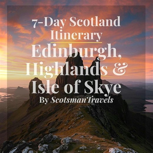 Scotland Road Trip Itinerary (7 Days) • Edinburgh, Highlands & Isle of Skye • Route + Map (PDF Guide) - Etsy Canada