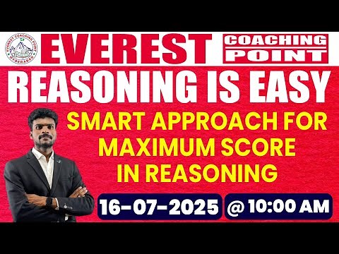 REASONING PREPARATION STRATEGY FOR COMPETITIVE EXAMINATIONS |KALYAN SIR