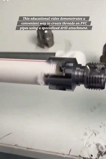 Fast and Easy PVC Pipe Threading with a Power Drill