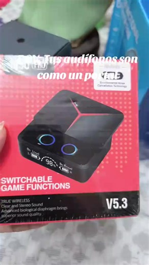 Auriculares Inalámbricos con Micrófono Anti ruido ✓ Bluetooth 5.3 ✓ Control táctil ✓ Pantalla LED para juegos, llamadas #enlacecarritonaranja🛒