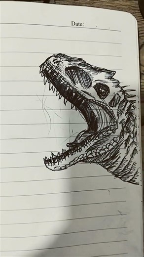 my indominus rex drawing